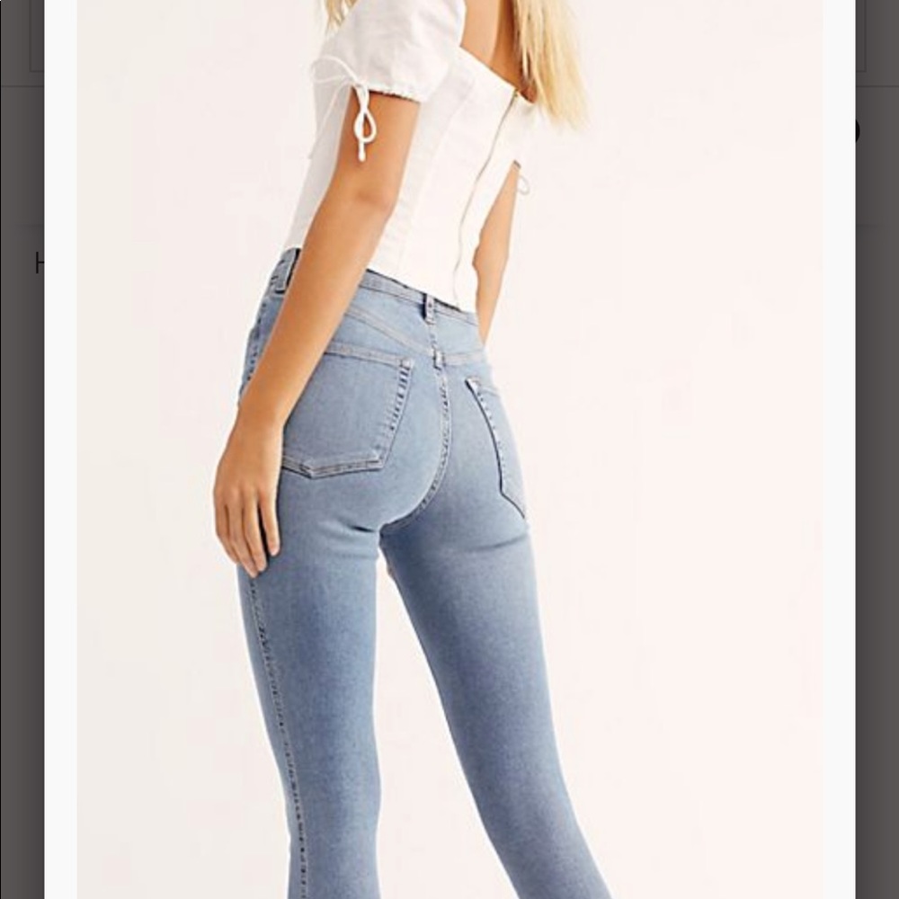 💠FREE PEOPLE HIGH RISE JEAN - Picture 2 of 5